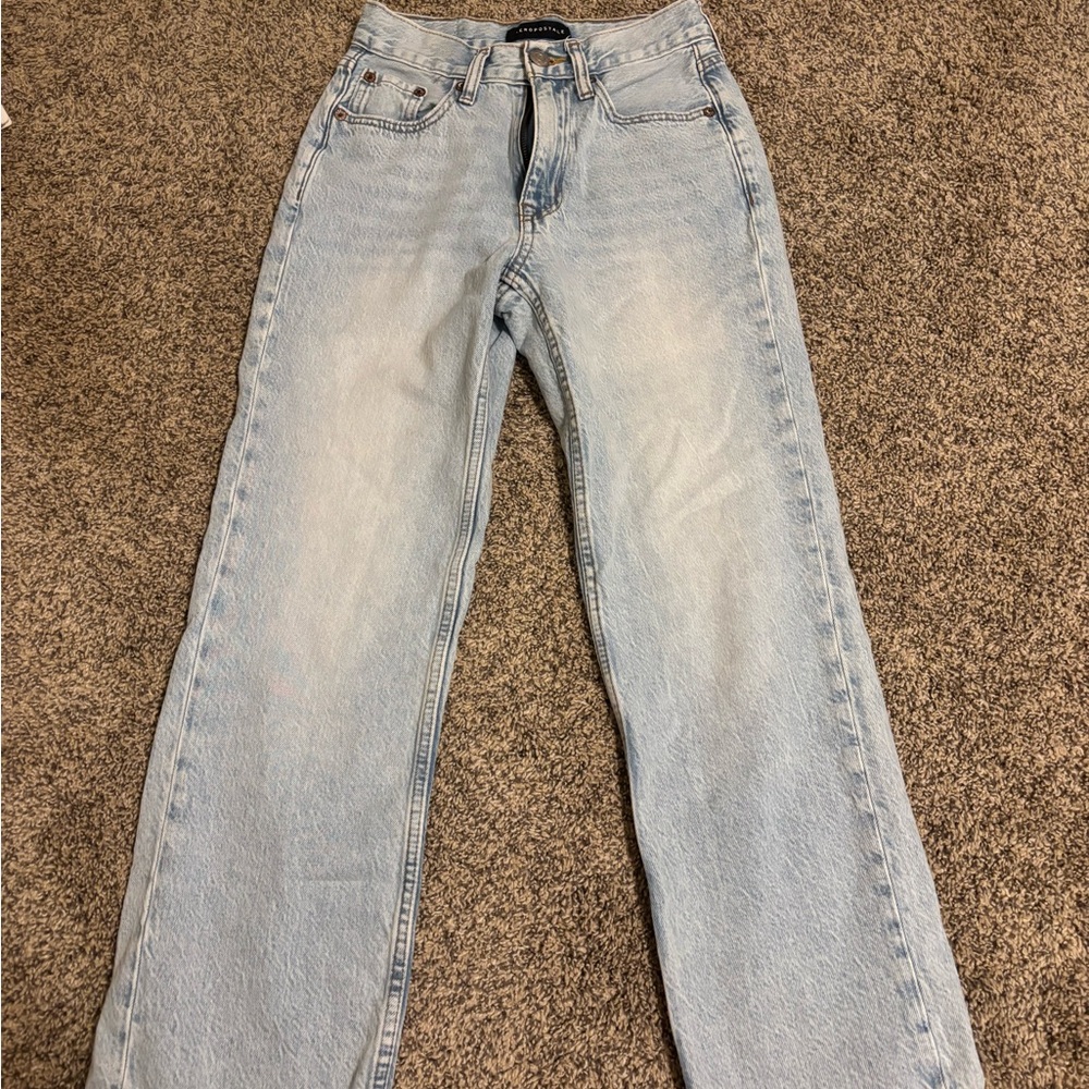 Aeropostale Light Blue High Rise Baggy Jeans